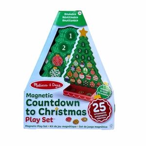 COUNTDOWN TO CHRISTMAS PLAYSET Melissa & Doug PINK Wooden 25 Ornaments NEW BNIB